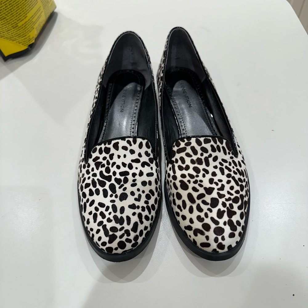 NWOT animal print Adrienne Vittadini slip on loafers